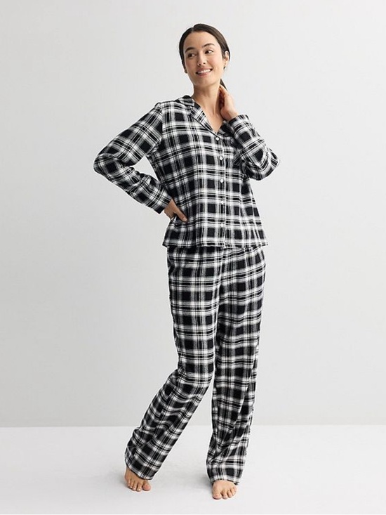 Sonoma Other - Sonoma NWT Women's Black & White Plaid Flannel Pajama Set
